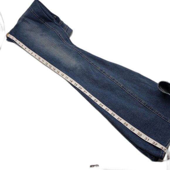 Veronica Beard Flare Jeans Womens 24 Blue Sheridan Exaggerated Flare High Rise - Picture 10 of 12